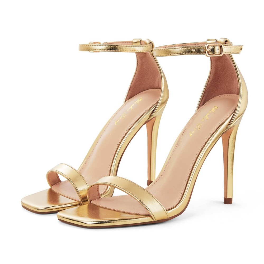 Elegant Gold Stiletto Heels